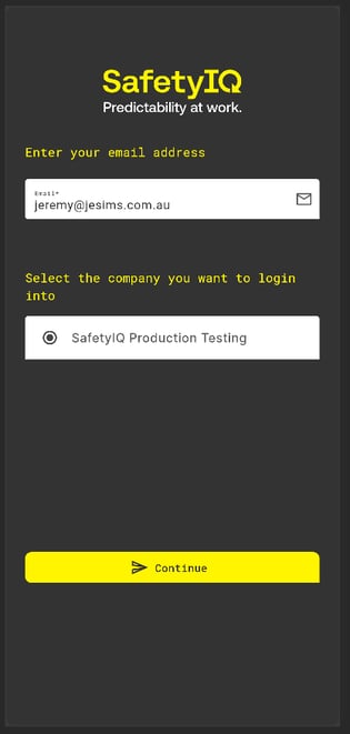 SafetyIQ log in portal app