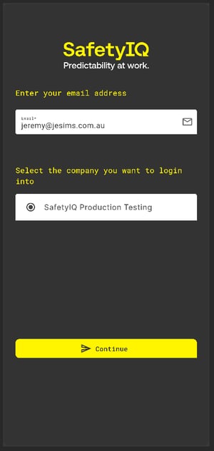 SafetyIQ log in portal app