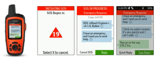 sos and emergency response process from button trigger